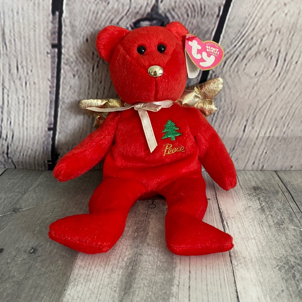TY Christmas Beanie Babies GIFT Angel Bear 11/07/2003TY